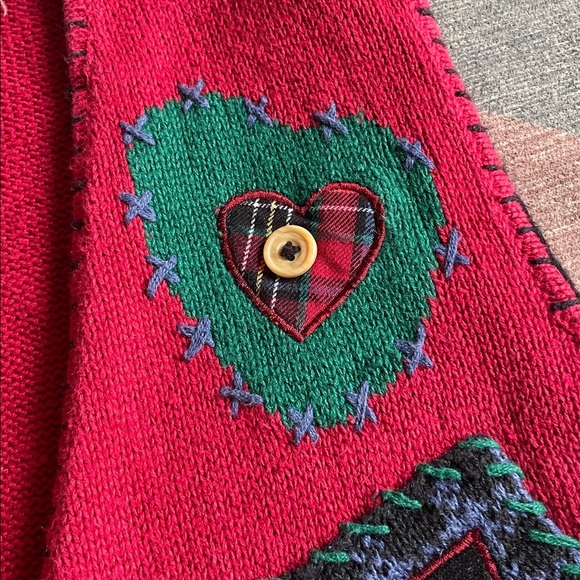 Vintage Jantzen Classics Festive Red Embroidered Christmas Sweater Vest - Picture 16 of 16